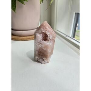 Sparkly Druzy Pink Amethyst Tower
